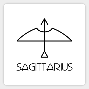 Sagittarius Doodle Line Art Magnet